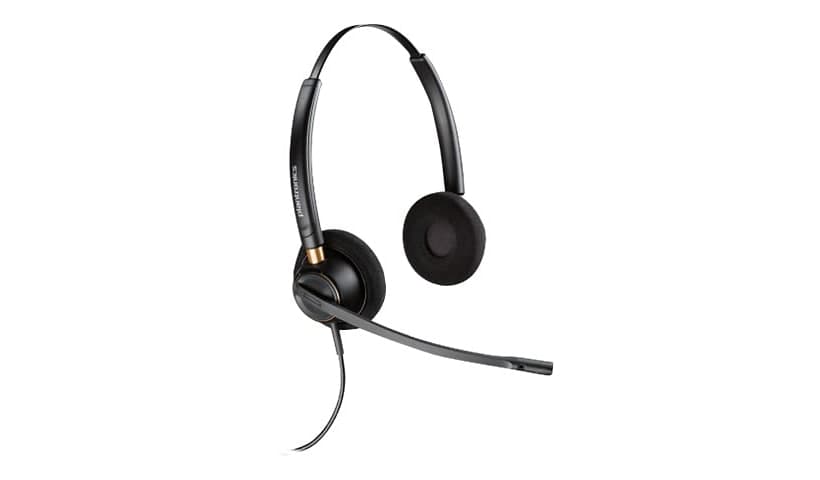 Poly EncorePro 520 with Quick Disconnect Binaural Headset TAA-US