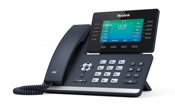 WIFI ENABLED Yealink SIP-T54W - VoIP phone - Bluetooth interface with caller ID - IEEE 802.11a/b/g/n/ac (Wi-Fi) - SIP SIP v2 SRTP - classic gray w/ power supply included