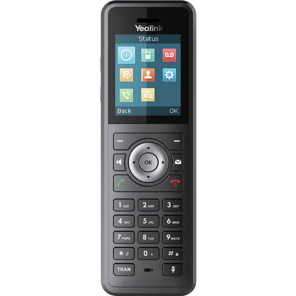 Yealink W59R - Cordless extension handset - with Bluetooth interface with caller ID - DECT\CAT-iq - 3-way call capability - black