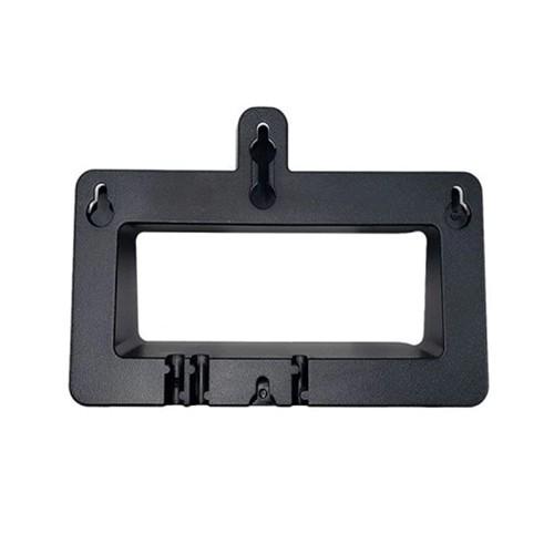Screw-mount wall bracket for Yealink T33G, T33P, T34W, and MP52 IP phones, with 6 mounting points and support for hanging from a flush wall plate. Suited for common areas like lobbies, stockrooms, and drop-in desks.