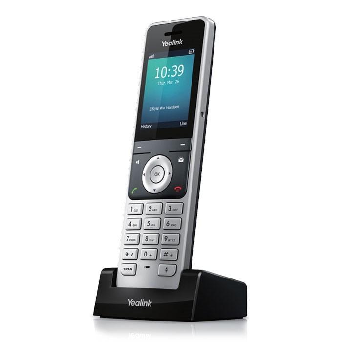 Yealink W56H - Cordless extension handset with caller ID - IP-DECT\\GAP - SIP. This is the HANDSET ONLY. Requires W60B base or packaged with W76P which is the W60B and W56H together (1 each)
